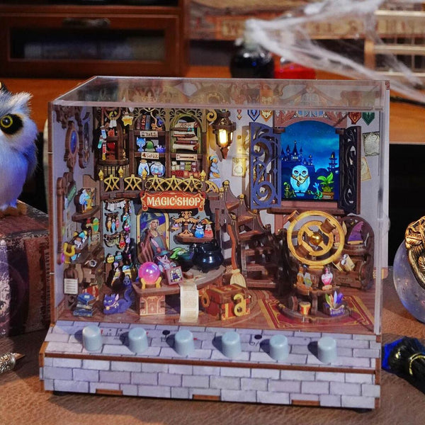 Magic Shop DIY Miniature House Kit with 6 Sound Effects