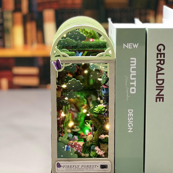 Firefly Forest 3D Wooden Book Nook